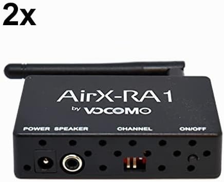 VOCOMO AirX-RearKit Hires Audio-Funksystem für Passive (Surround) Lautsprecher im 5.1 Heimkino