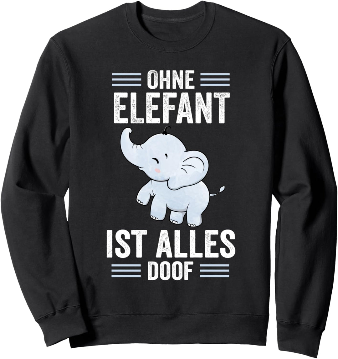Zootier Elefanten Elefant Sweatshirt