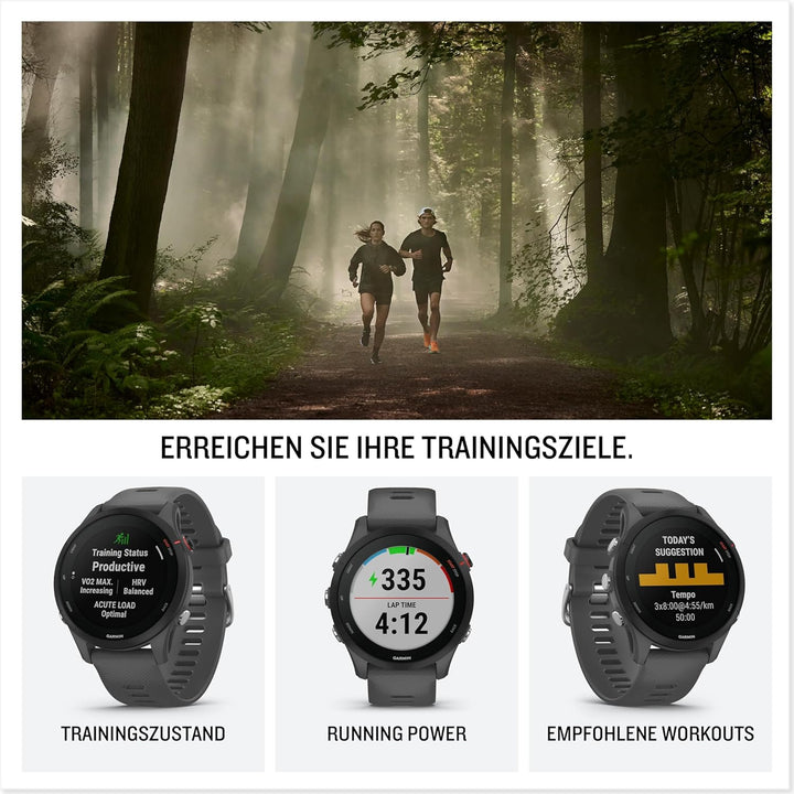 Garmin Forerunner 255 – GPS-Laufuhr mit individuellen Trainingsplänen, speziellen Lauffunktionen und
