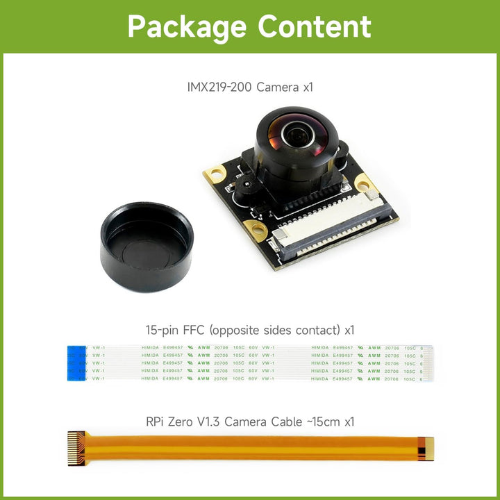 Waveshare IMX219-200 Camera Applicable for Jetson Nano Developer Kit Compute Module 3/3+, 8 Megapixe