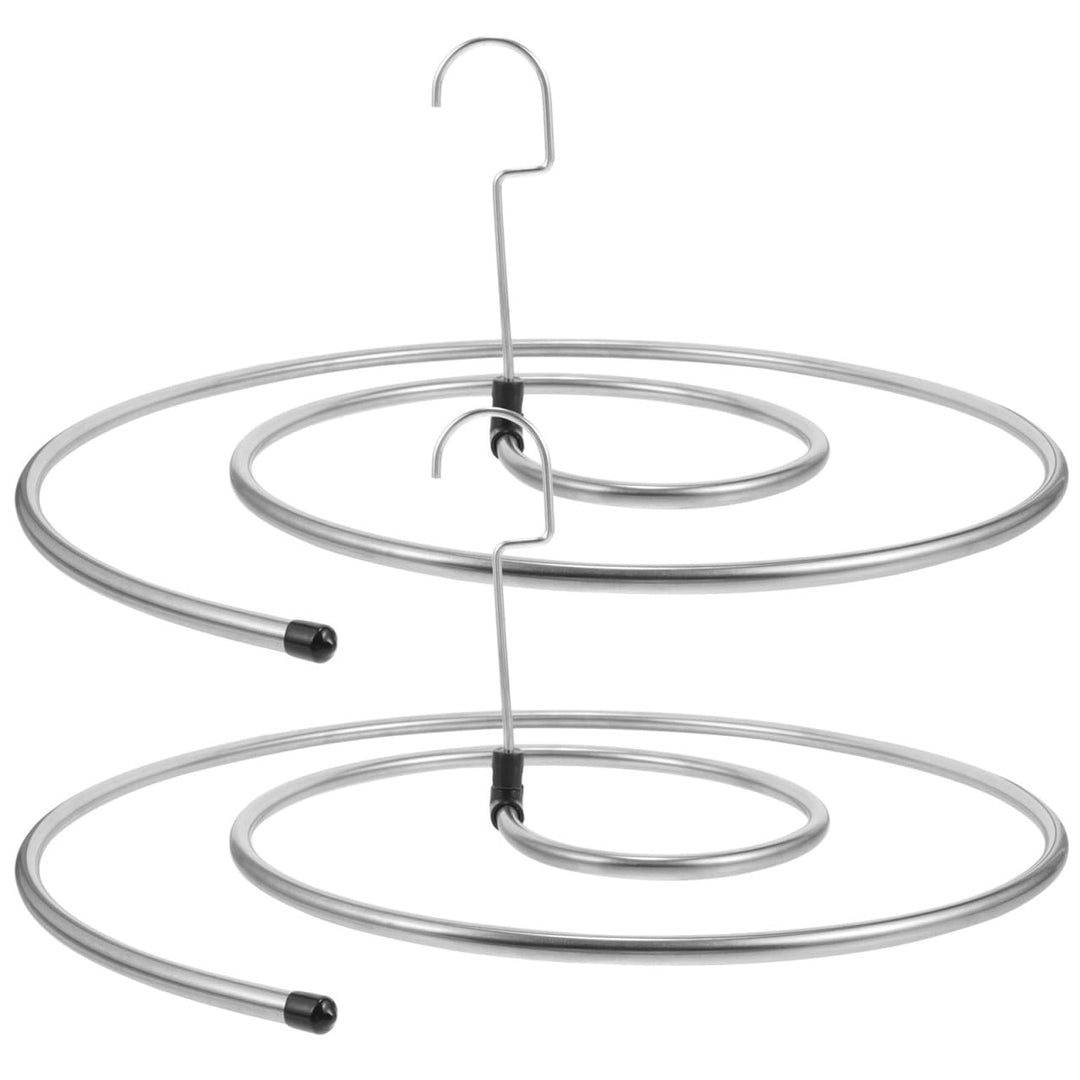 Garneck 2 x drehbare und platzsparende Wäscheständer aus Edelstahl, spiralförmig, zum Trocknen von D