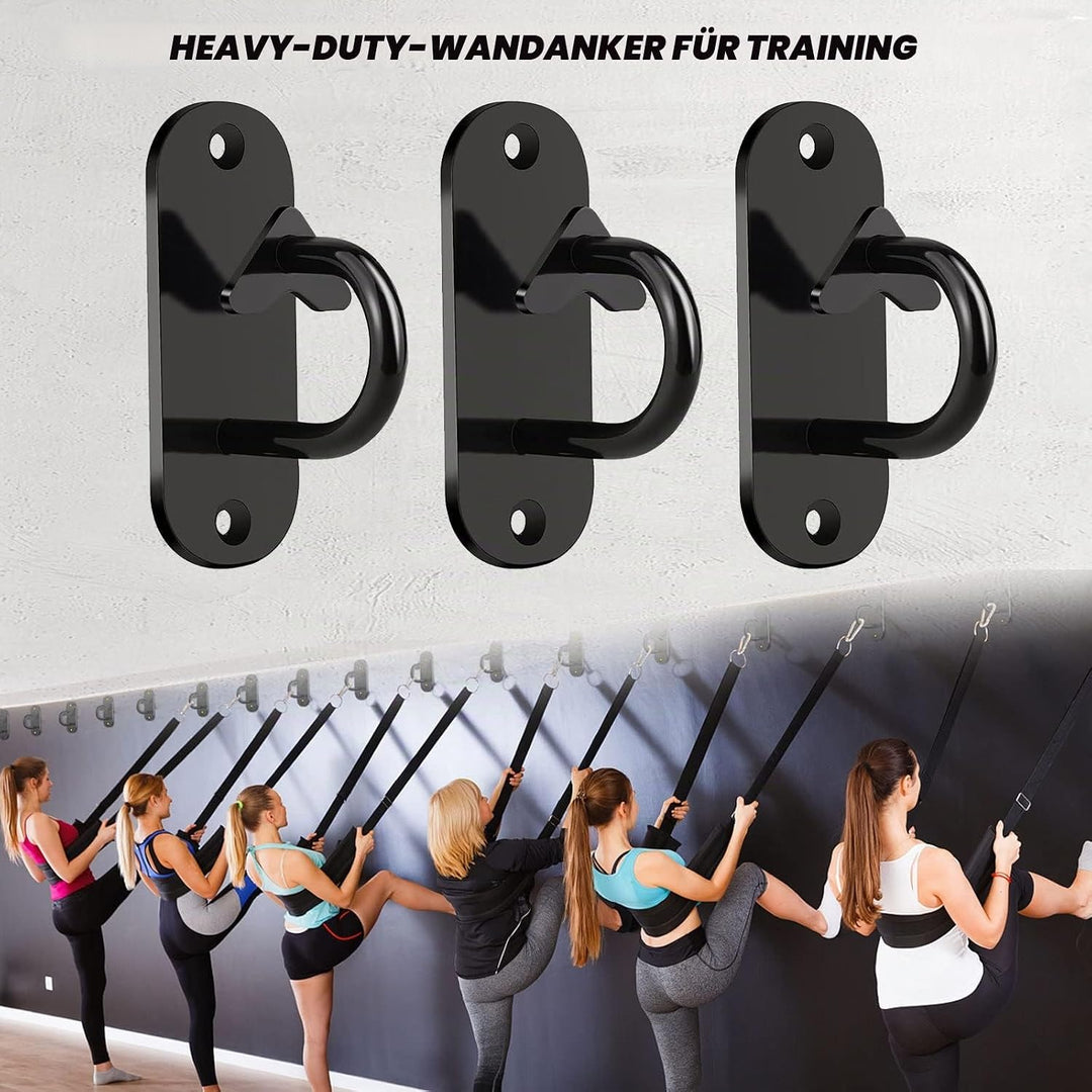 3 Stück Türanker für Gym Resistance Band, Schwere Mini Wandhaken, Montiert Anker für Suspension Trai