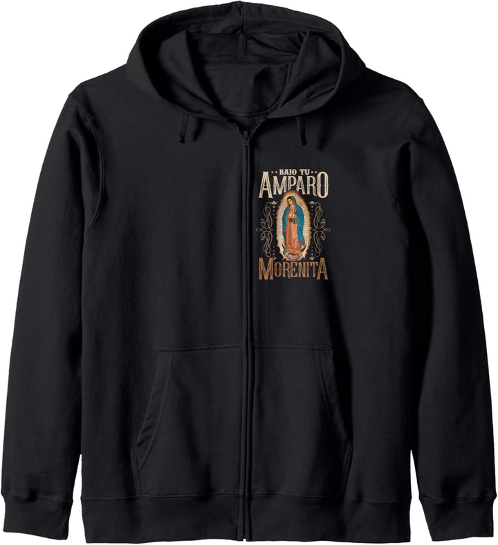 Bajo Tu Amparo Morenita Virgen de Guadalupe, Vintage-Version Kapuzenjacke