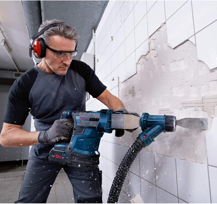 Bosch Professional BITURBO Akku-Bohrhammer GBH 18V-34 CF (mit SDS plus Wechselfutter, 5,8 J, inkl. B