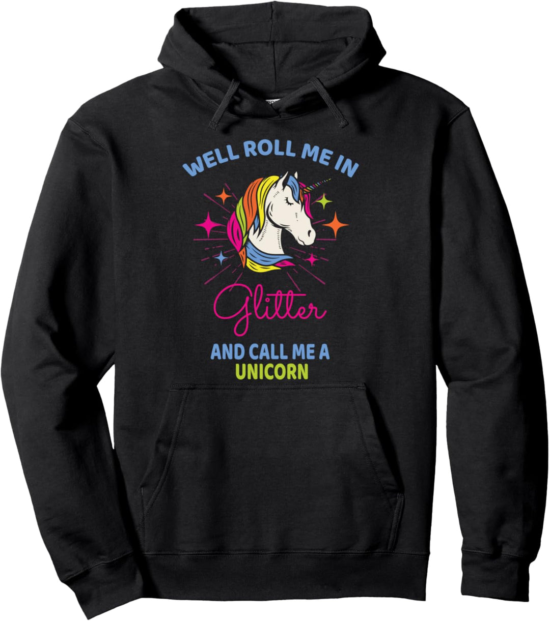 Lustiges Einhorn Rollt Mich Ein Und Nennt Mich Pullover Hoodie