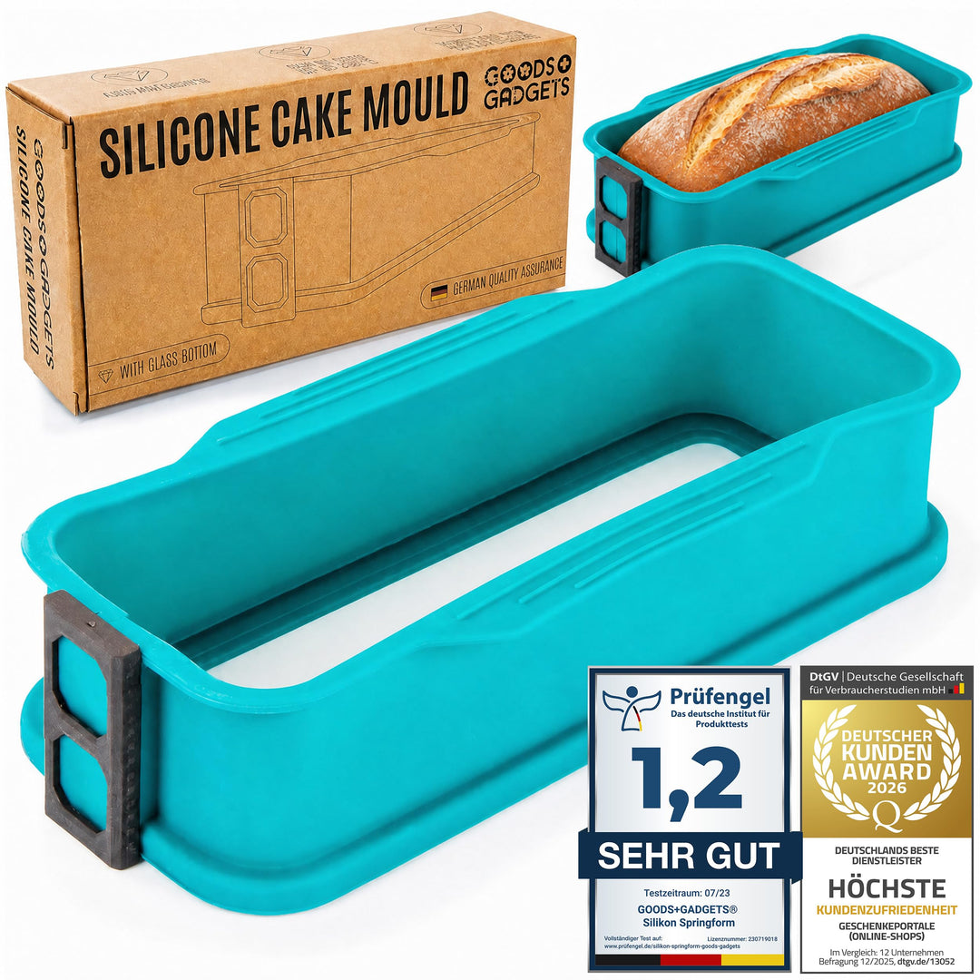 GOODS+GADGETS Silikon Springform Antihaftbeschichtete Kuchen Backform (Kastenform), Kastenform