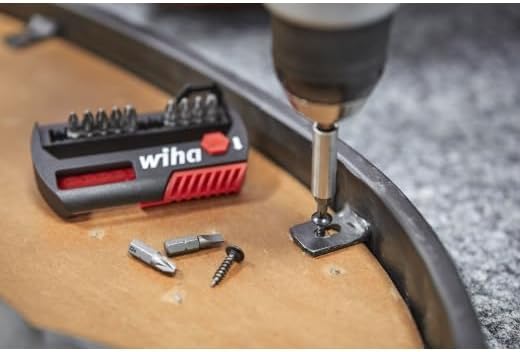 Wiha Bit Set, FlipSelector, 13-tlg., 25mm Bits, inkl. Bithalter, Schlitz - Kreuz / Phillips - Pozidr