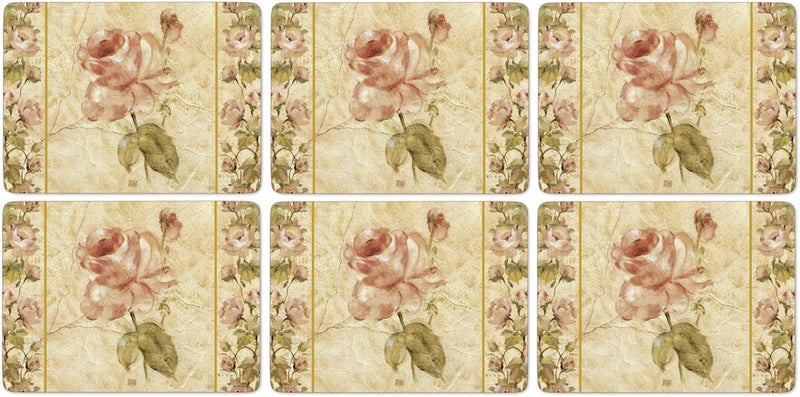 Pimpernel Antique Rose Leinen Tischsets 30.5cm Durch 23cm (Satz von 6)