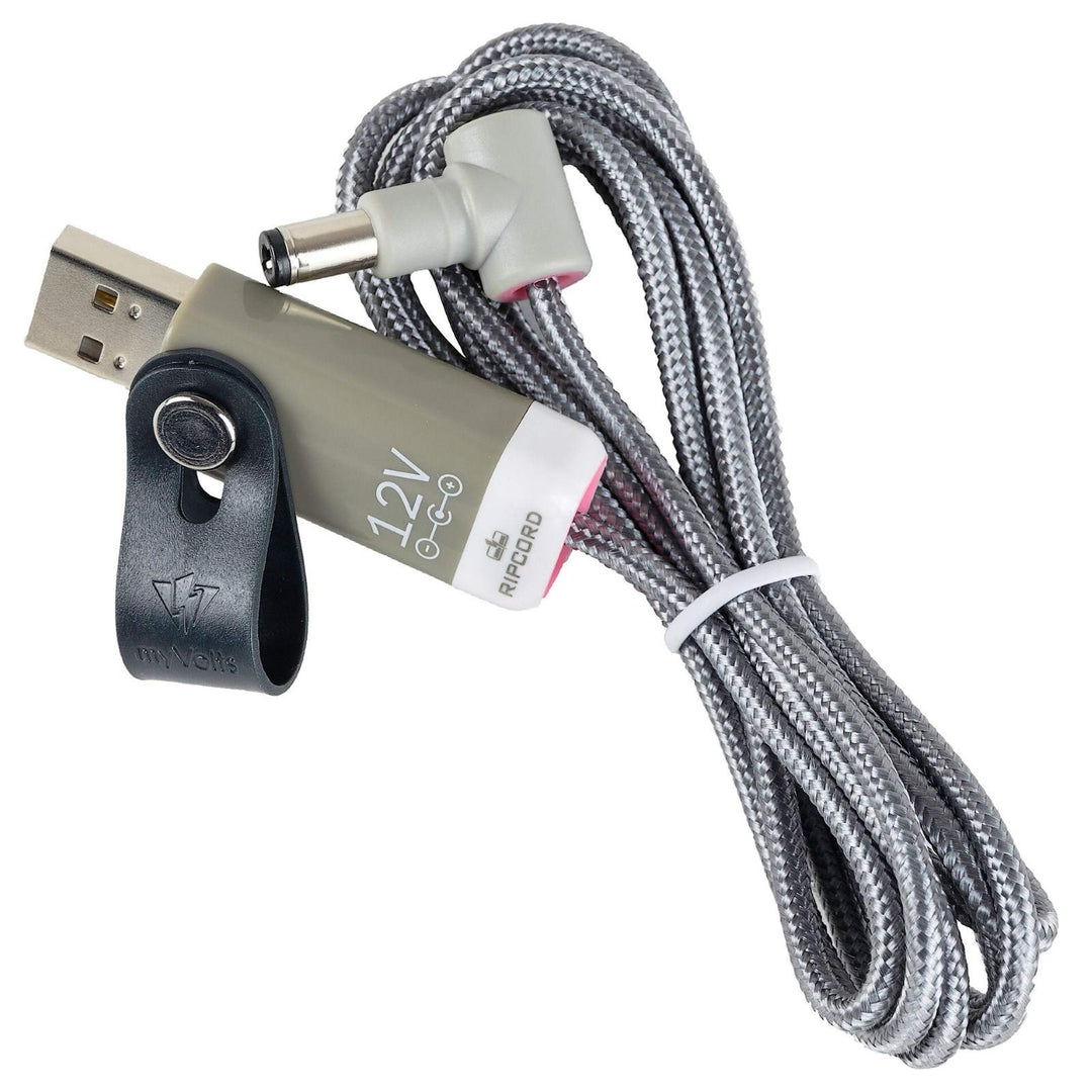 myVolts Ripcord-USB-Ladekabel mit 12V DC Ausgangsstecker kompatibel mit TC-Helicon VoiceLive 3 Vocal