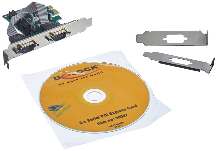Delock PCI Express Karte zu 2 x Seriell RS-232 90007