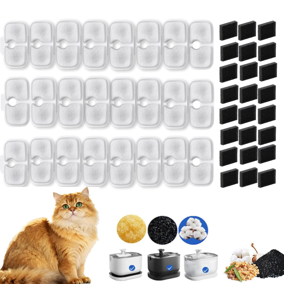 24 Stück Katzenbrunnen Filter für Petlibro Dockstream Trinkbrunnen PLWF005 / PLWF105 / PLWF115, Filt
