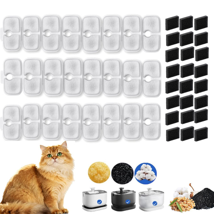 24 Stück Katzenbrunnen Filter für Petlibro Dockstream Trinkbrunnen PLWF005 / PLWF105 / PLWF115, Filt