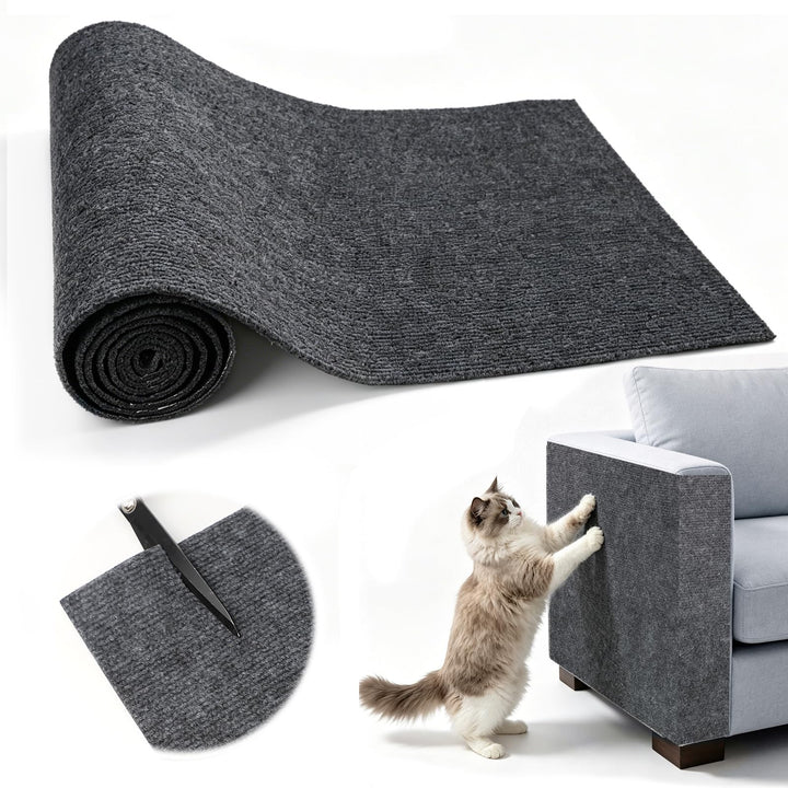 Kratzmatte Selbstklebend 300x40 cm Kratzschutz Sofa Katze Zuschneidbar DIY Kratzmatte Katze für Schr