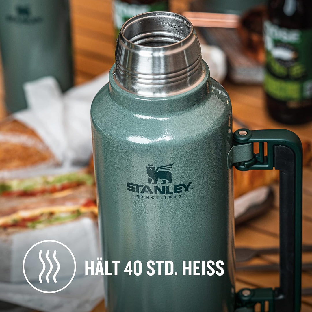 Stanley Classic Legendary Thermosflasche- Thermos Hält 15-48 Stunden Heiss oder Kalt - Edelstahl The