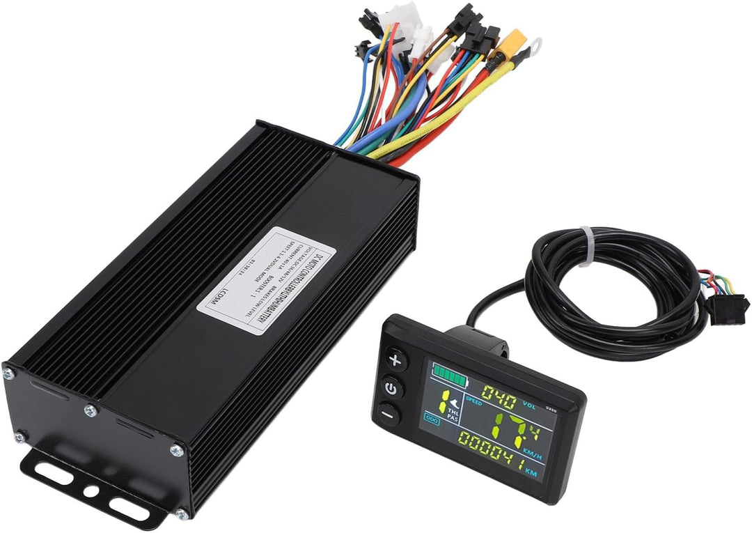BuyWeek Elektrofahrrad Brushless Motor Controller Kit, 36V 48V 52V 1500W 2000W 40A 3 Modus Sinuswell