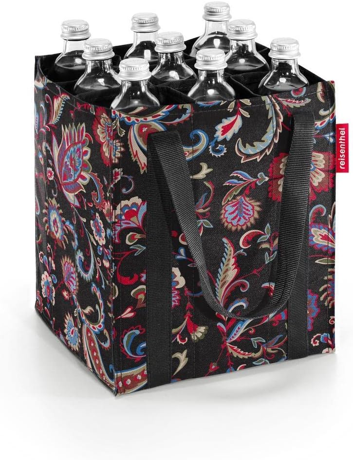 reisenthel Unisex Bottlebag Blau 24 x 28 x 24 cm Paisley Black, 24 x 28 x 24 cm Paisley Black