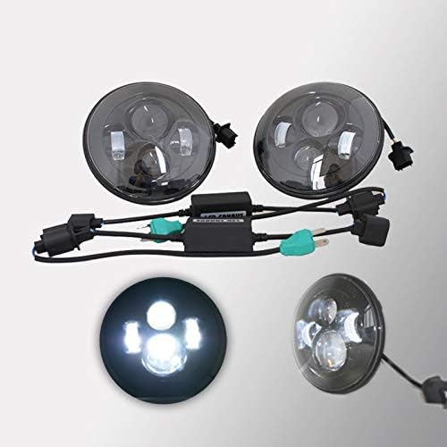 SXMA 7 '' Black Daymaker LED-Scheinwerfer-Versammlung Runde Lo/Hi Beam LED Scheinwerfer Scheinwerfer