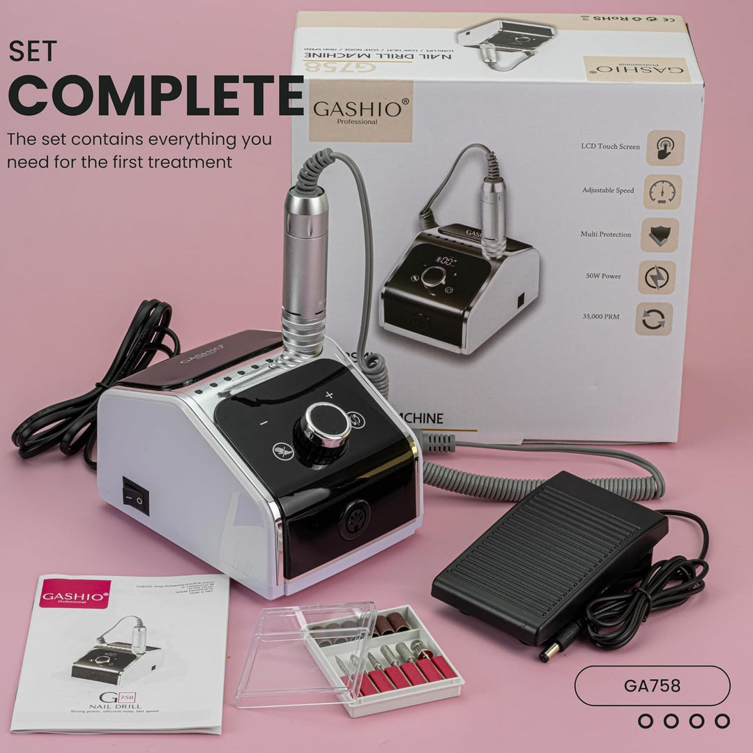 Nagelfräser für Gelnägel | Nail Drill 50W | Elektrische Nagelfeile | Maniküre Pediküre Set Elektrisc