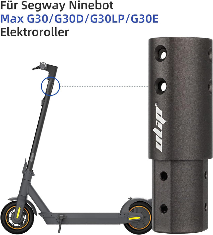 ulip Verlängerungsrohr für Frontpfosten für Elektroroller Verstellbarer Schaft um die Höhe zu erhöhe