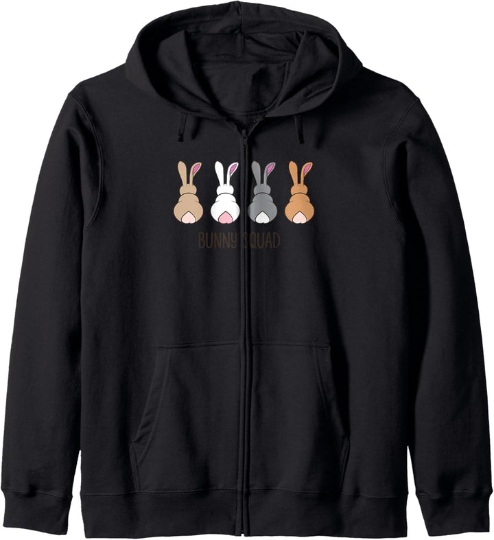 Bunny Squad Lustige Kaninchen Team Kapuzenjacke