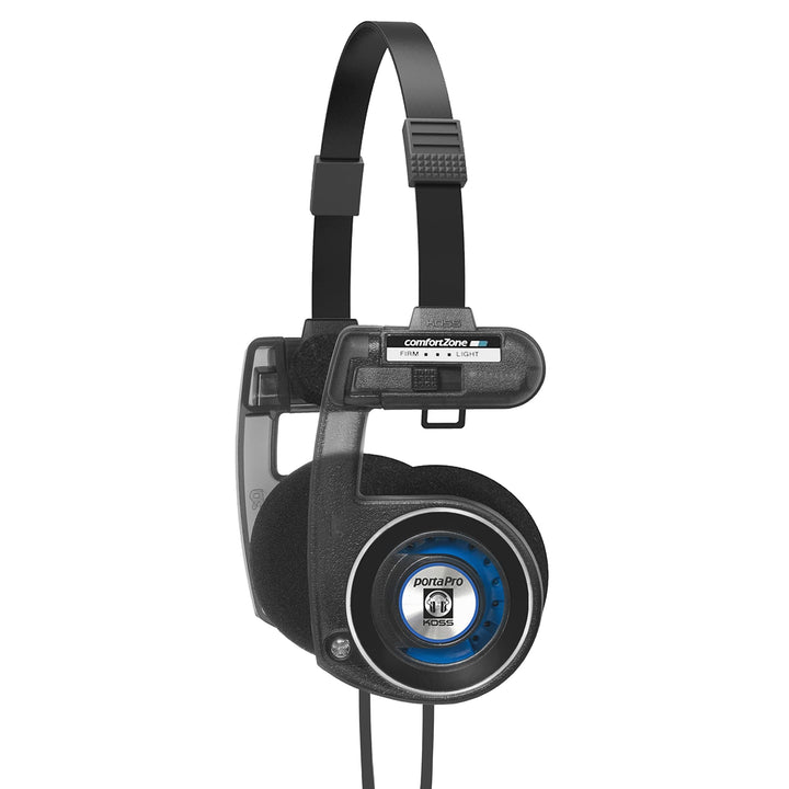 Koss Porta Pro Utility On-Ear-Kopfhörer, abnehmbares austauschbares Kabelsystem, zusammenklappbares