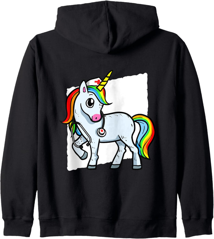 Lustiges Krankenschwester Geschenk Pflegerin Einhorn Kapuzenjacke