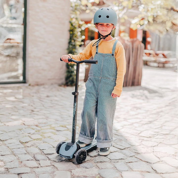 Scoot & Ride Highwaykick 5 LED Scooter Roller Kunststoff/Metall Steel, Masse: ca. 55cm x 15cm x 24cm
