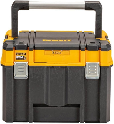 Dewalt T STAK VII Tiefe Werkzeugbox DWST83343-1 (grossvolumige Box, Schutzklasse IP54, Metallschlies