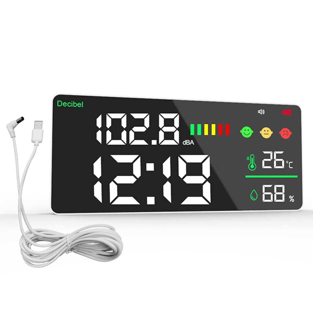 Digitales Schallpegelmessgerät zur Wandmontage, 30 ~ 130 dB, 11 Zoll (11 Zoll), LED, Schallpegelmess