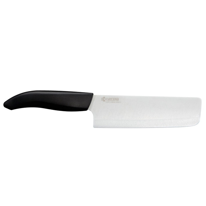 Kyocera Küchenmesser Nakiri, schwarze Keramik-Klinge, schwarzer Kunststoffgriff