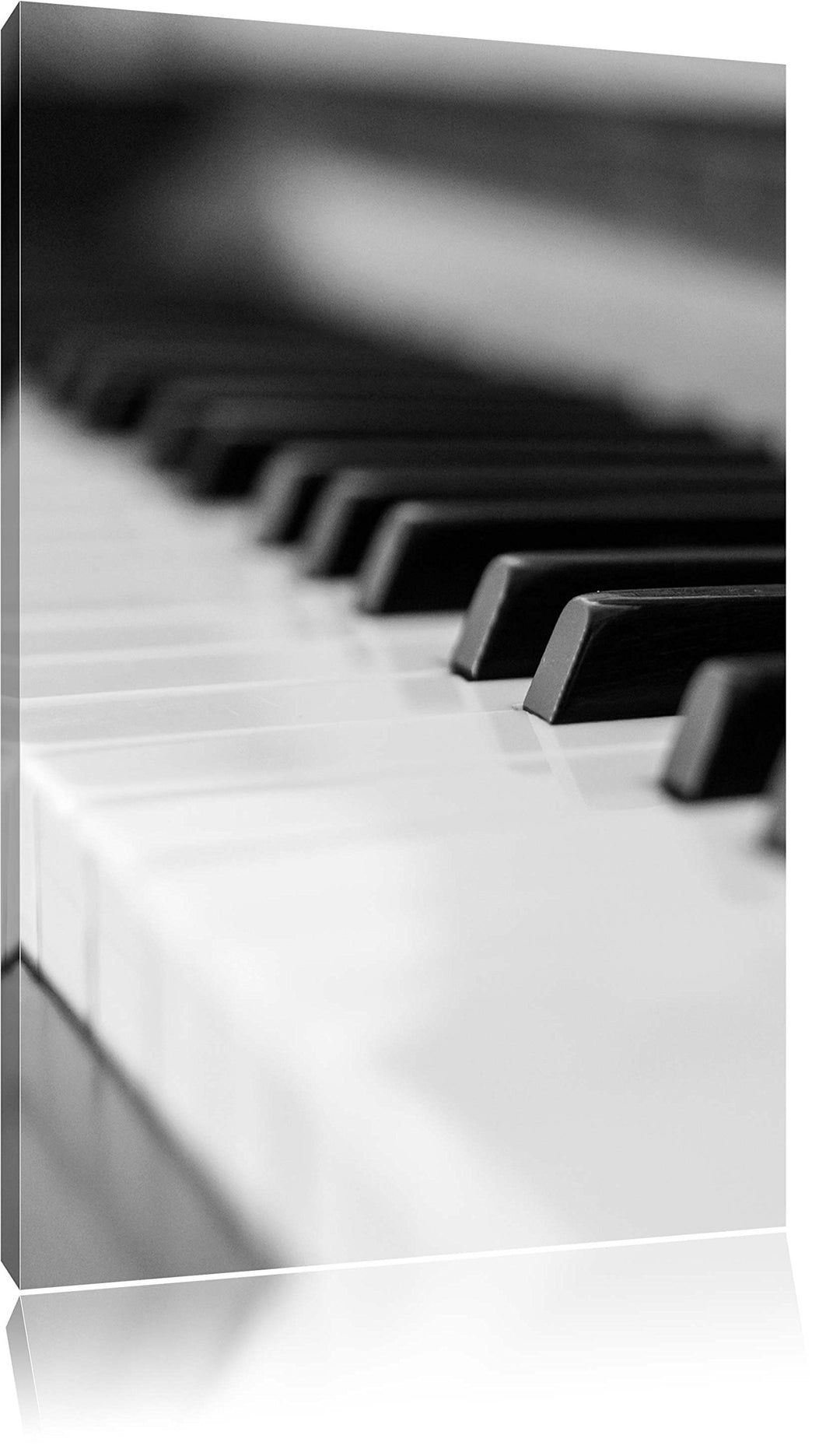 Elegantes Klavier, Format: 100x70 auf Leinwand, XXL riesige Bilder fertig gerahmt mit Keilrahmen, Ku