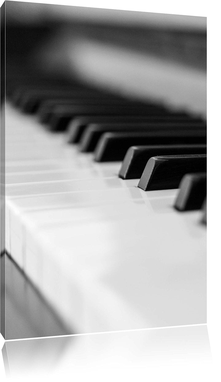 Elegantes Klavier, Format: 100x70 auf Leinwand, XXL riesige Bilder fertig gerahmt mit Keilrahmen, Ku