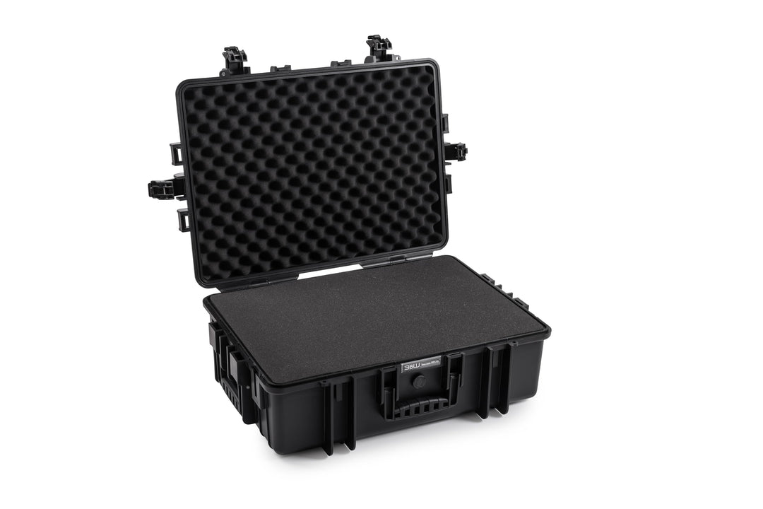 B&W Transportkoffer Outdoor Typ 6500 schwarz mit Würfelschaum - wasserdicht nach IP67 Zertifizierung