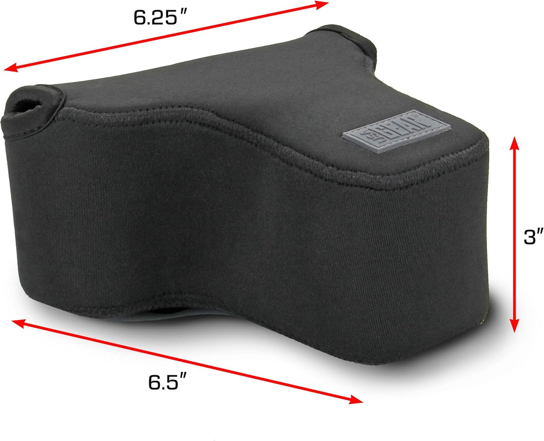 USA GEAR DSLR Kameratasche Klein für Spiegelreflexkameras, SLR-Kamerahülle mit Neoprenschutz, Gürtel
