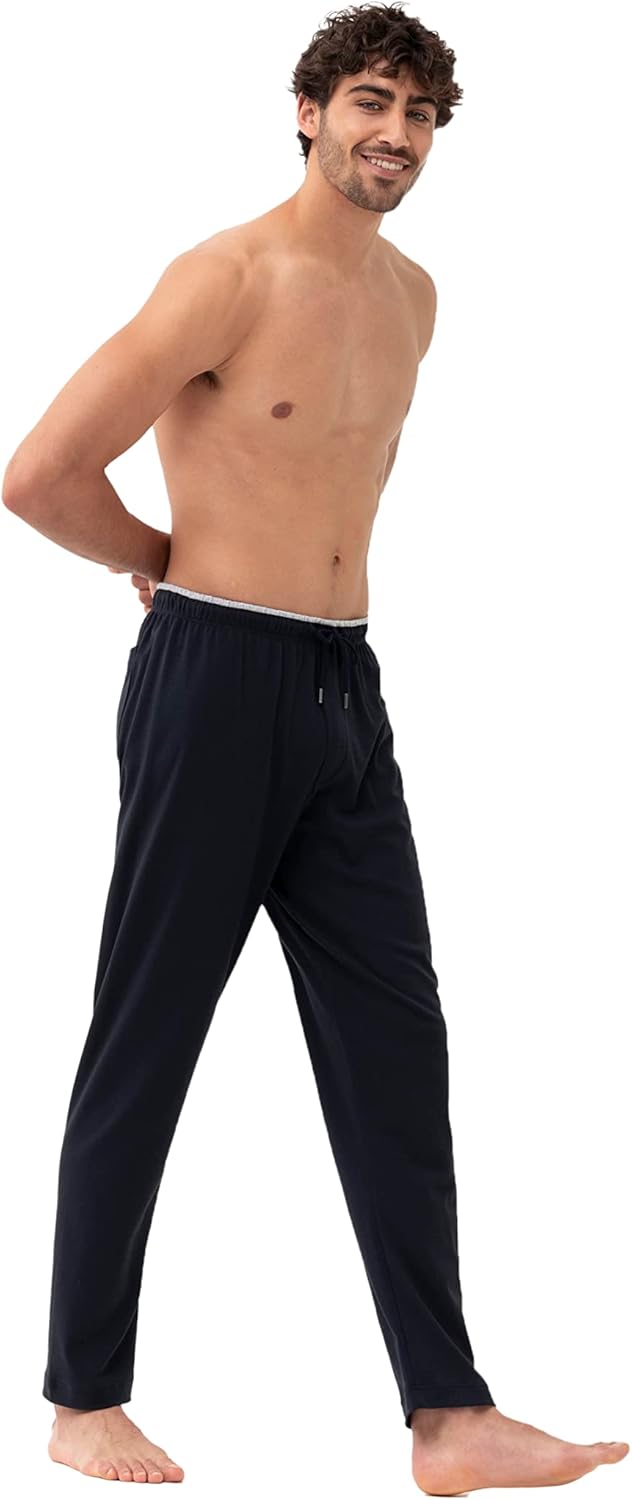 Mey Herren Pyjamahose - Homewearhose mit Komfortbund und langem Bein - Serie N8TEX 2.0-31140 XXL Ind