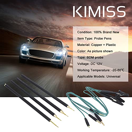 KIMISS ECU-Programm, 4 Stück/Satz Sondenstifte LED BDM-Rahmenstifte mit Anschlusskabelersatz für KTA