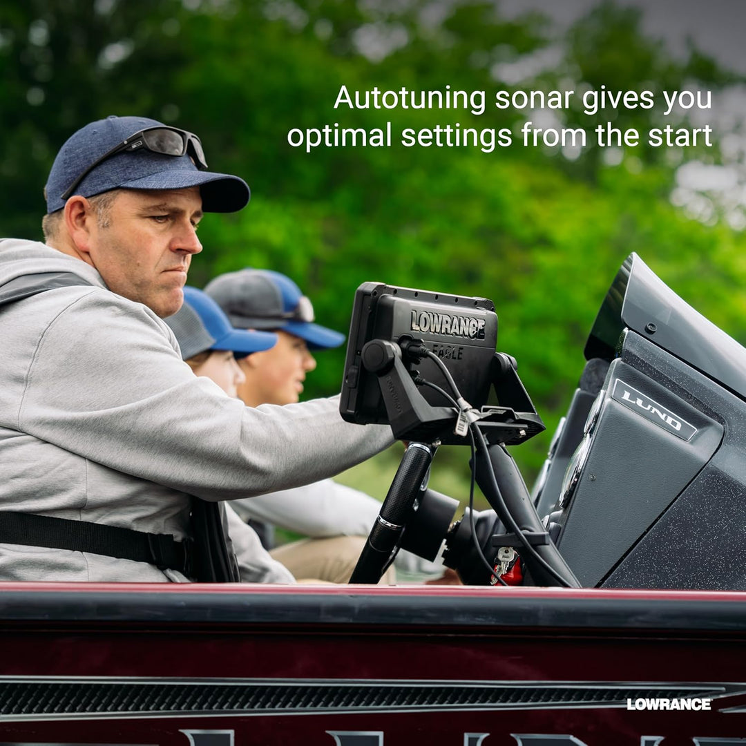 Lowrance Eagle Eye Fischfinder mit Live-Sonar, Zwitschersonar und DownScan mit Fischenthüllung, 22,9