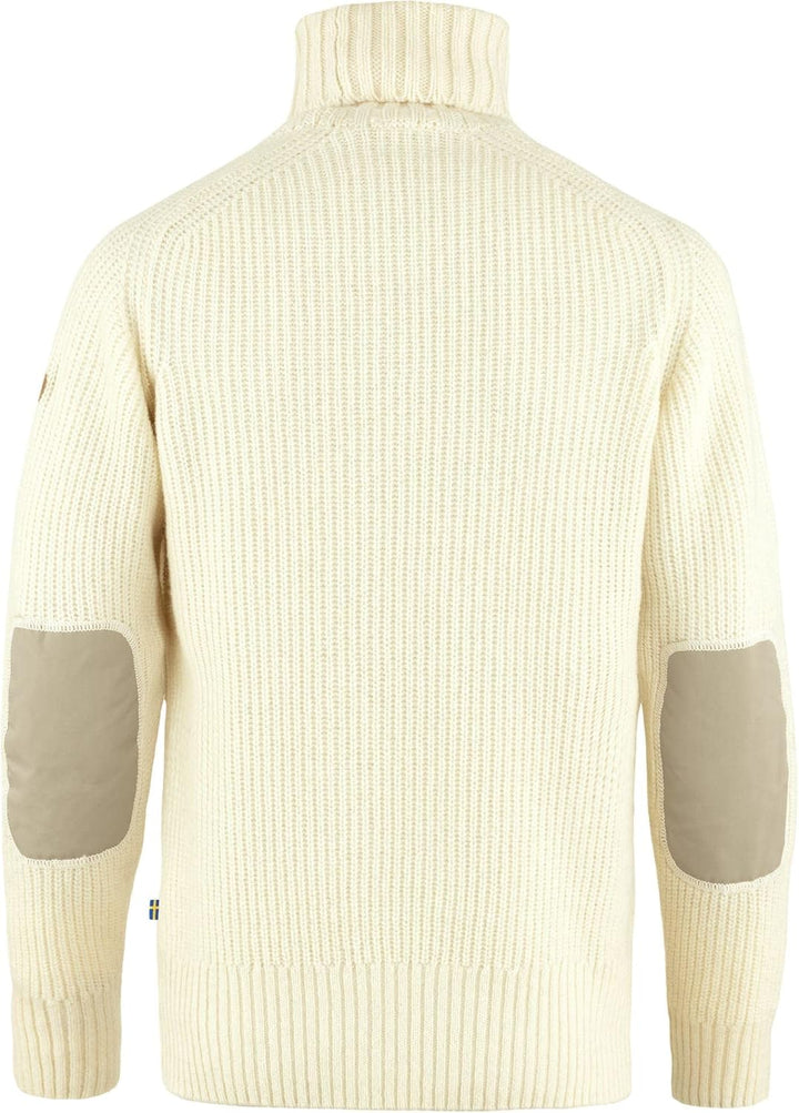 Fjäll Räven Herren Övik Roller Neck Sweater M Sweatshirt S Chalk White, S Chalk White