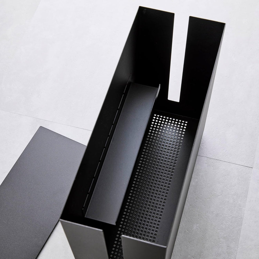 Yamazaki Tower Kabelabdeckungen, Metall, Schwarz, One Size One Size Schwarz, One Size Schwarz