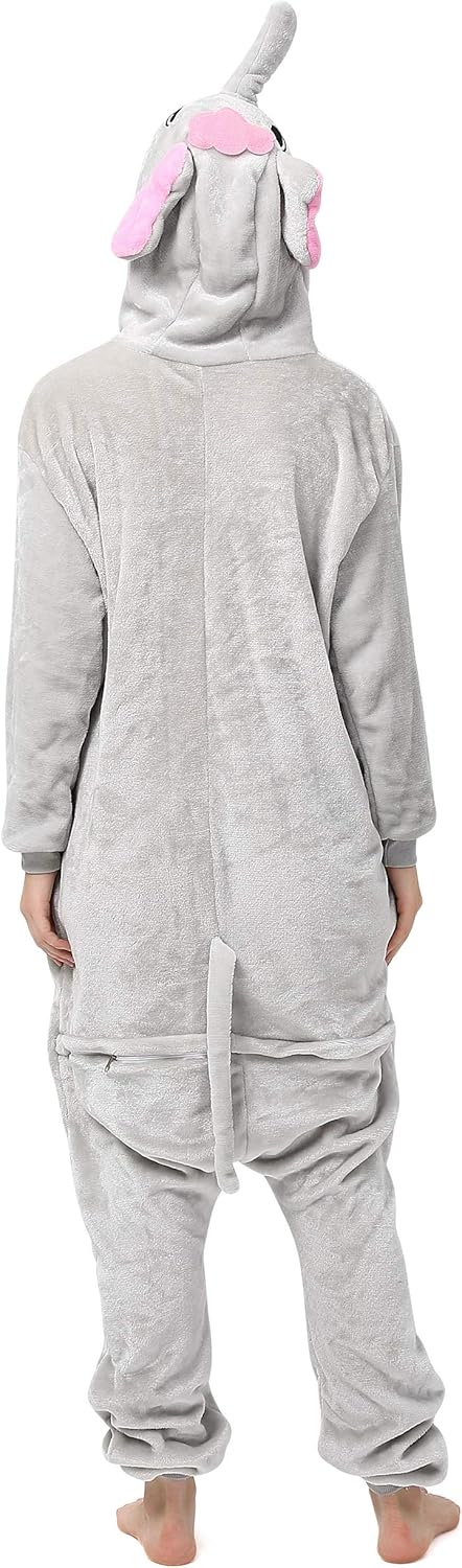 Katara 1744 (30+ Designs) Elefanten-Kostüm, Unisex Onesie/Pyjama-Qualität für Erwachsene & Teenager