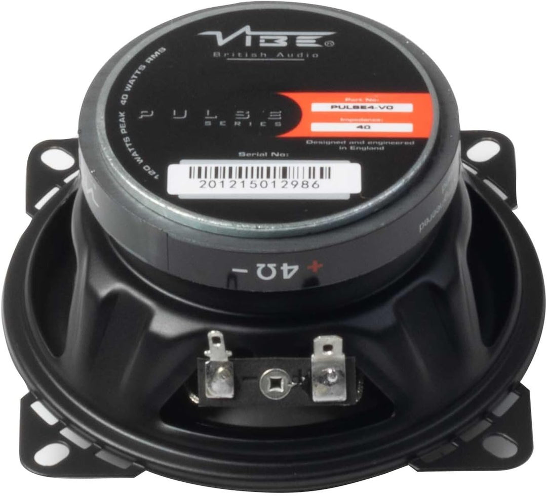 VIBE Audio Pulse 4" 2-Wege-Koaxial-Lautsprecher 40 W MAX, 10 cm, 1 Paar, PULSE4-V0