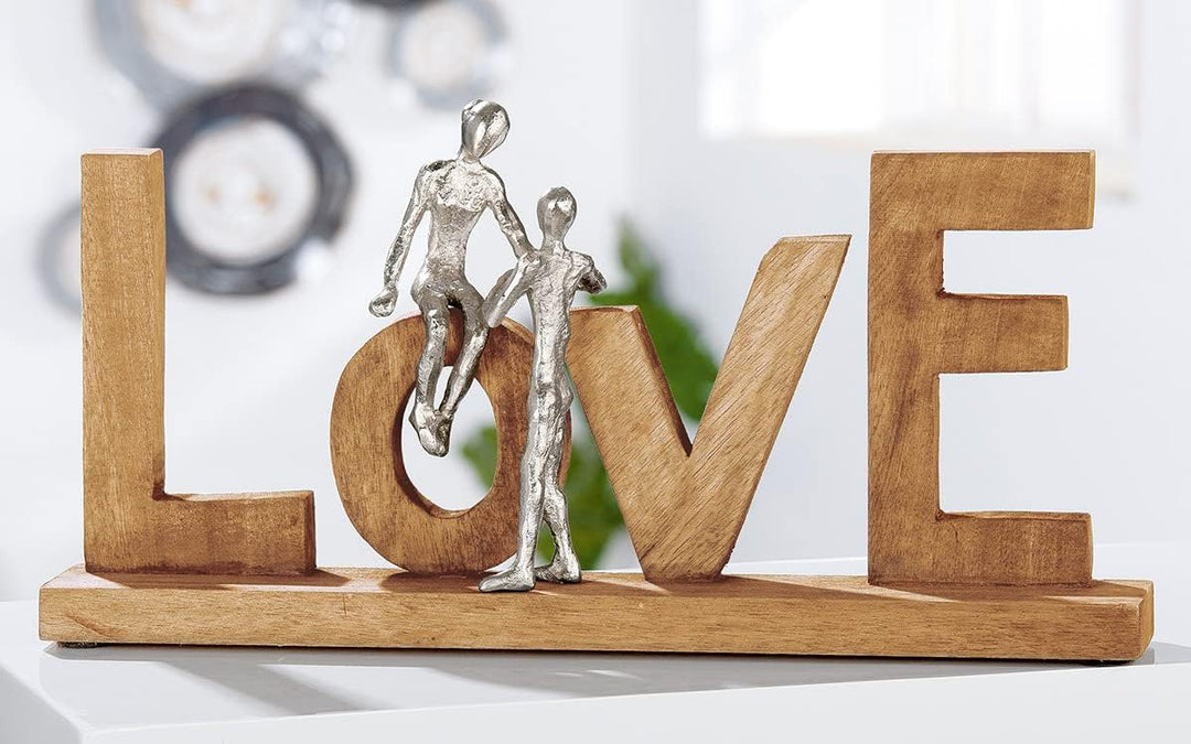 Casablanca Holz Deko Buchstaben - Schriftzug Love - Dekoration und Geschenk Hochzeit - Breite 50 cm