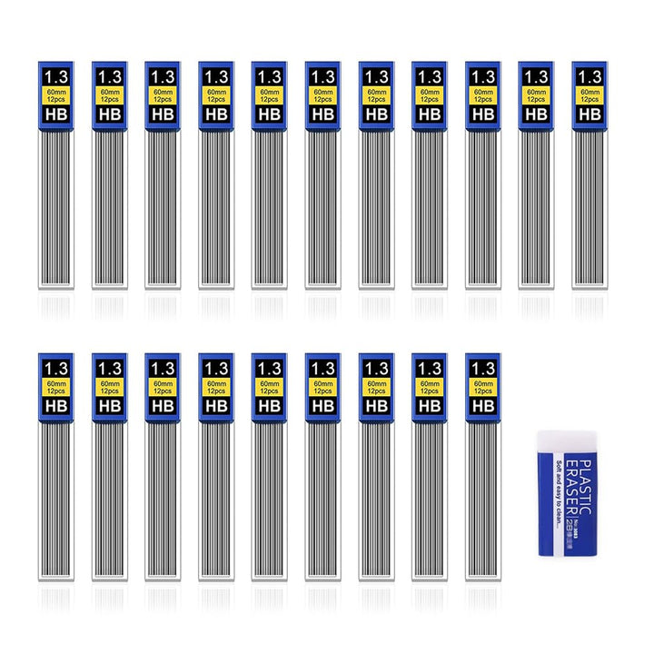 240 Stück Bleistiftminen 1,3 HB Ersatzminen Druckbleistift Minenbleistift set Automatische Mine fein