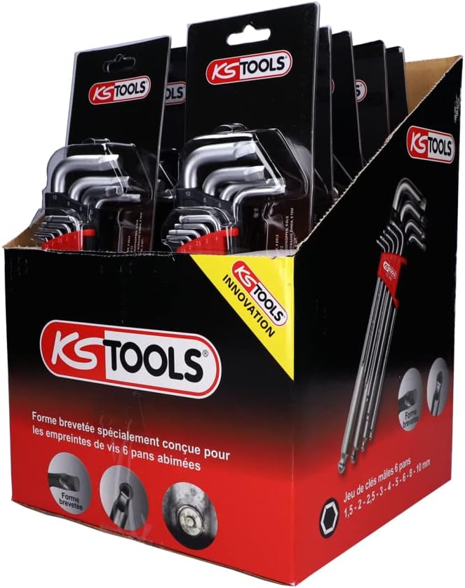 KS Tools 151.2800 151.2800 Kstools Innensechskantschlüssel-Satz, 9-teilig