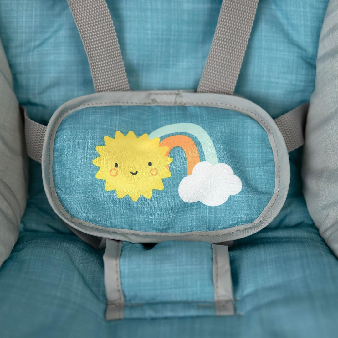 Ingenuity Sun Valley Babyschaukel & Babywippe mit Sonnendach, 2 Spielzeuge, 2 Sitzpositionen, 0–9 Mo