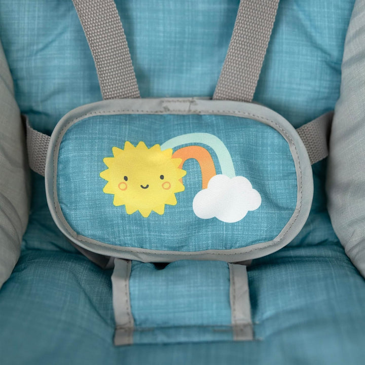 Ingenuity Sun Valley Babyschaukel & Babywippe mit Sonnendach, 2 Spielzeuge, 2 Sitzpositionen, 0–9 Mo