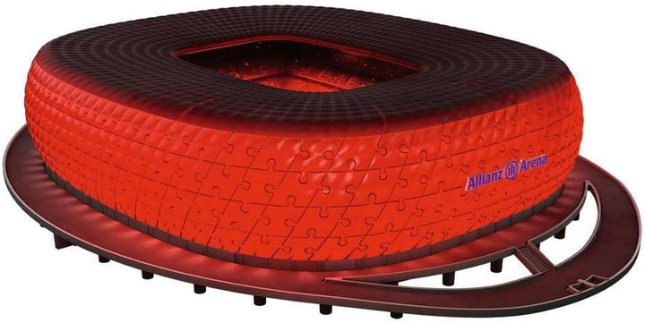 Ravensburger 3D Puzzle Allianz Arena bei Nacht 12530 - Bayern München Fanartikel - leuchtet im Dunke