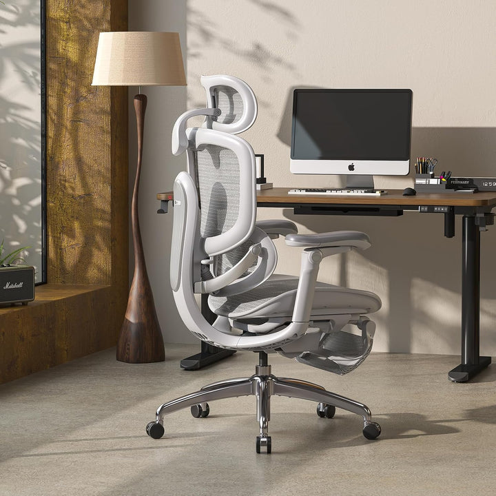 SIHOO Doro C300 V2 Ergonomischer Bürostuhl mit Fussstütze, Netz-Schreibtischstuhl mit 8D-Armlehnen,