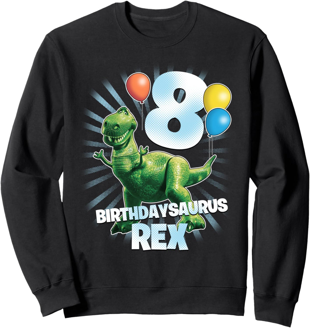 Disney Pixar Toy Story Birthdaysaurus Rex 8th Birthday Sweatshirt