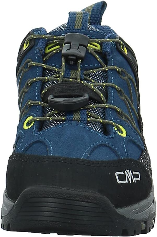 CMP Jungen Kids Rigel Low Shoes Wp Trekking-Schuhe 28 EU Blau Gelb Blue Ink Yellow, 28 EU Blau Gelb